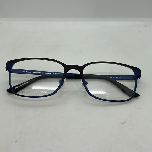 Prodesign 1452 Men’s Eyeglasses Frames Case RXable 6121 Bluish Black NWT - Picture 6 of 7